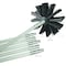 B & K Deflect-O 4 in. D Black/White Aluminum Duct Cleaning Kit DVBRUSH12K/6 - alternate 2